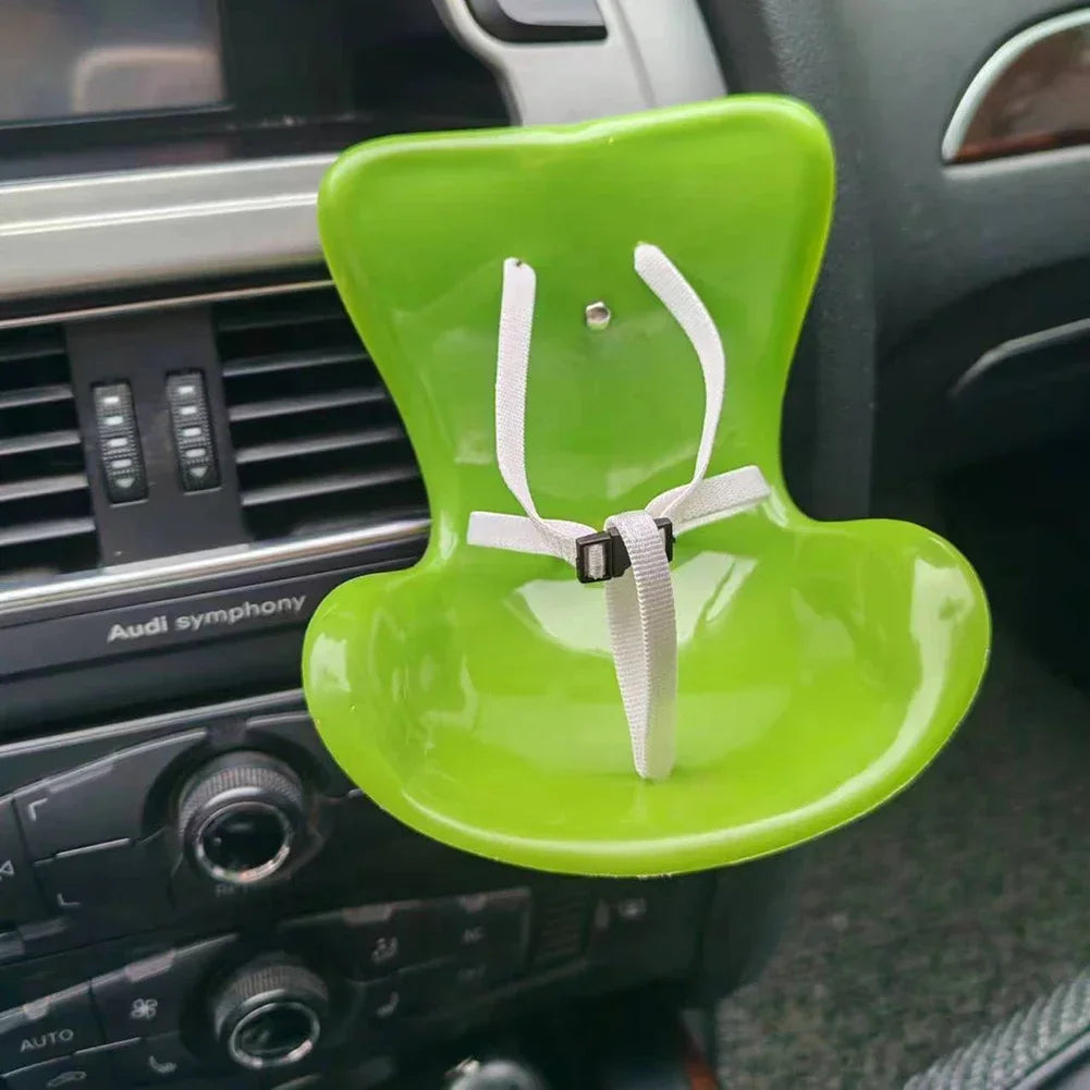 Suitable for 17cm Labubu Cute Doll Cute Car Safety Seat Car Air Outlet Decoration Car Interior Decoration Ornament
