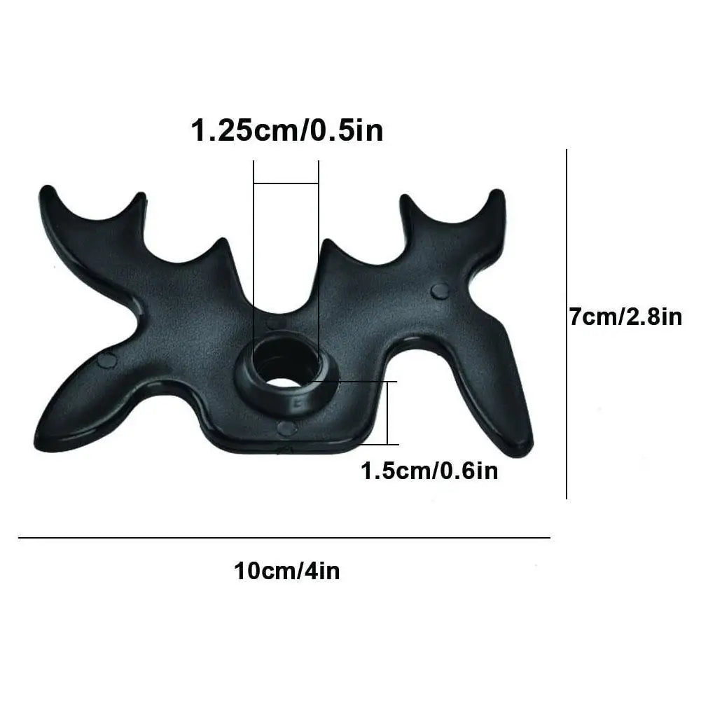 Snooker Billiards Cue Rack Bridge Head Billiards Cross Antlers Rod Holder Accessories Black Moose Head Bridge for Pool Cue