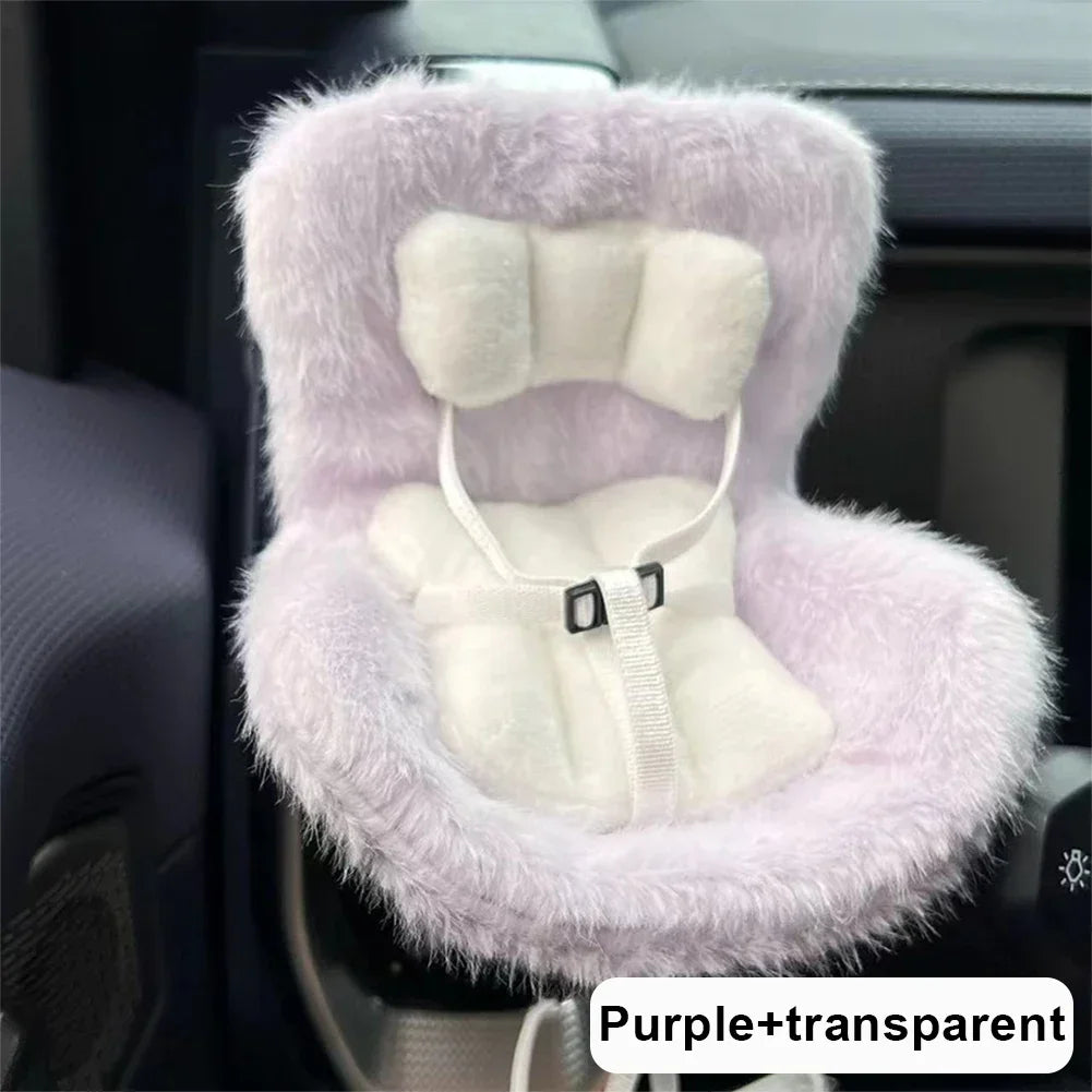 Suitable for 17cm Labubu Cute Doll Cute Car Safety Seat Car Air Outlet Decoration Car Interior Decoration Ornament