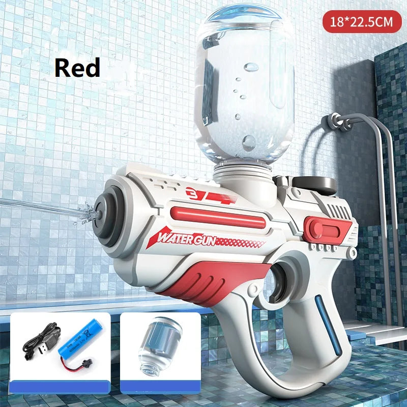 Summer Electric Automatic Water Gun Large-Capacity Swimming Pool Water Beach Outdoor Toys for Boys Girls Children Gifts