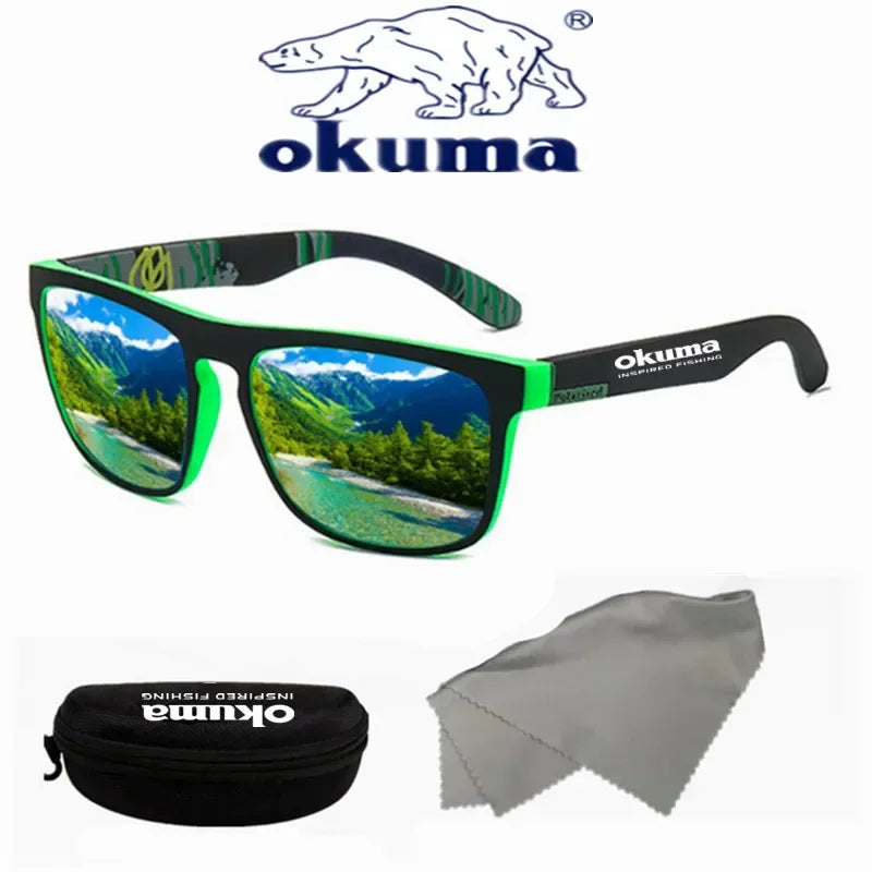 Okuma Polarized Sunglasses UV400 for Men and Women Outdoor Hunting, Fishing, Driving Bicycles, Sunglasses Optional Box