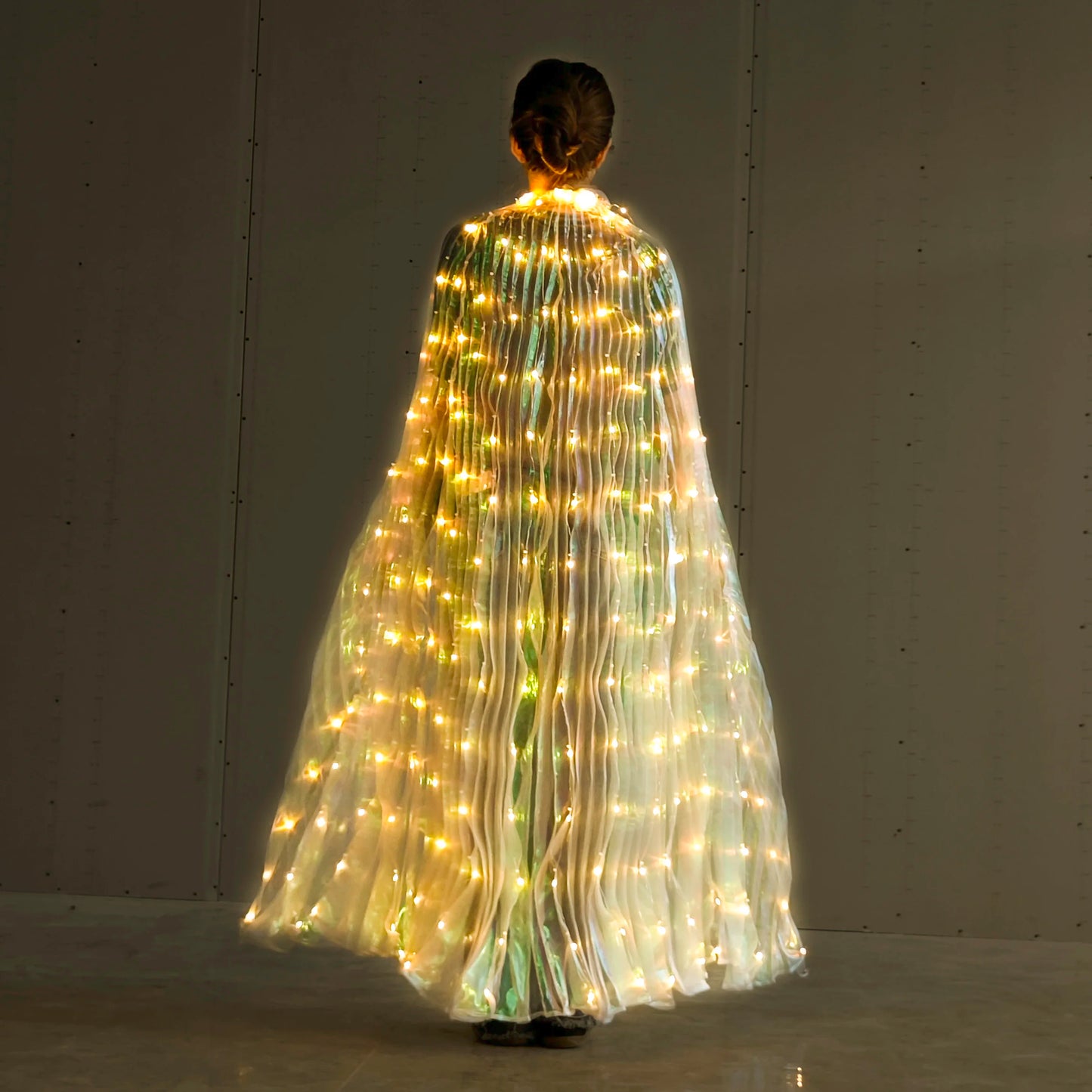 Holiday Party Glow Props LED Butterfly Wing Girls Women Children Dancing Costumes Accessory Wings Glowing for Holiday Halloween