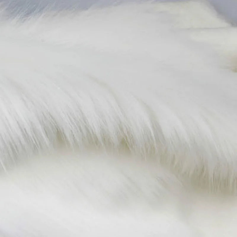 1 Meter Luxury Long Haired Faux Fur Fabric Pile Plush Fluffy Fabric for Display Photography Background Props Home Decor