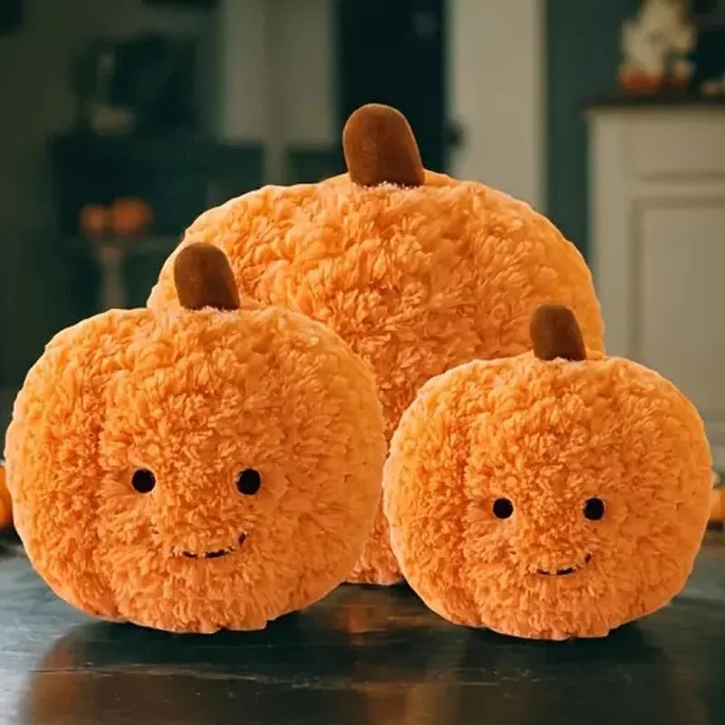 Pumpkin Plush Pillow Halloween Pumpkin Toy Decorative Pillow Cushion Home Decoration Party Favors Halloween Decor Christmas Gift