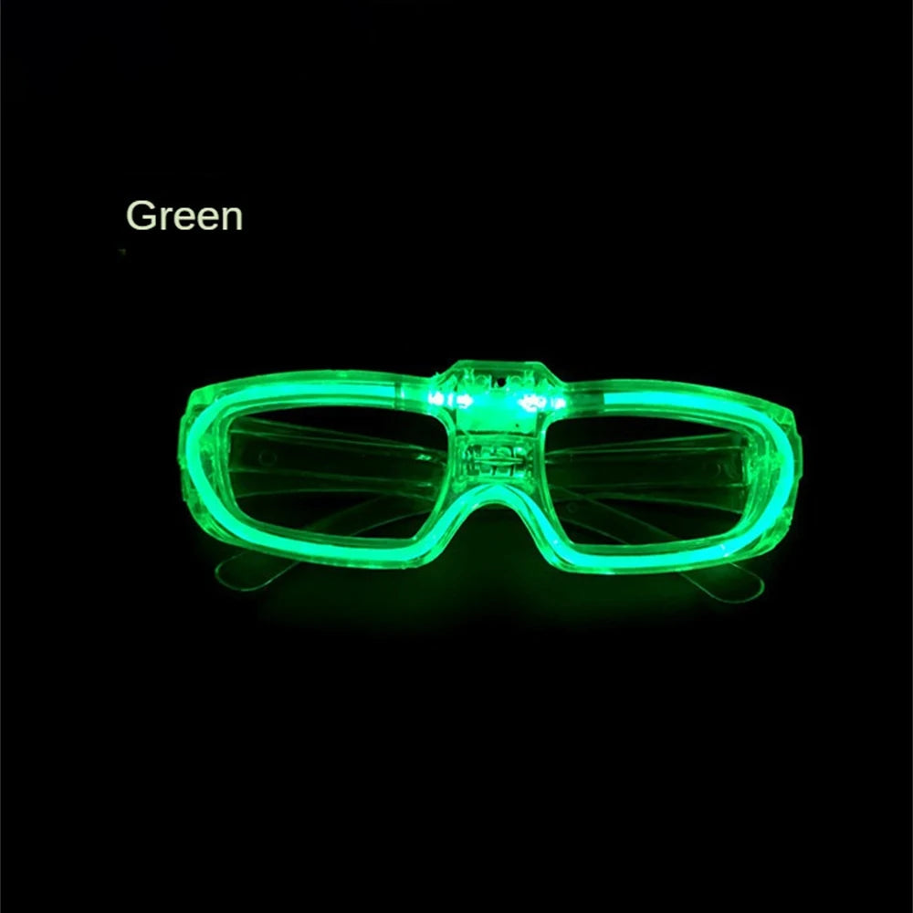 Sense of Future Science Technology LED Luminous Glasses Ins Popular Punk Goggles Party Christmas Colorful Light Shades Decor