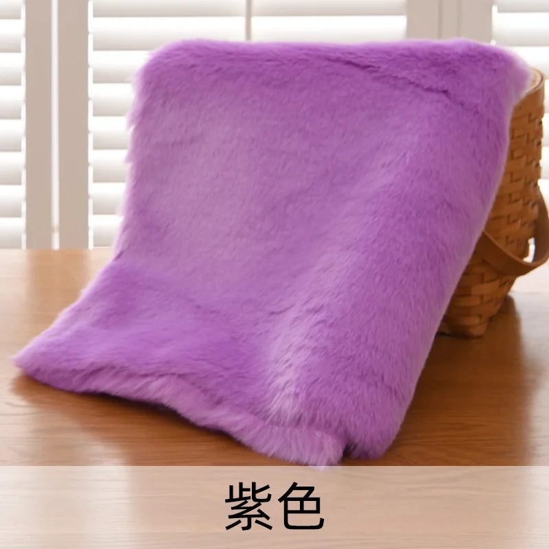 2.5cm Imitation Rabbit Fox Fur Grass Counter Decoration Carpet Clothing Scarf Animal Fur Suit Fabric