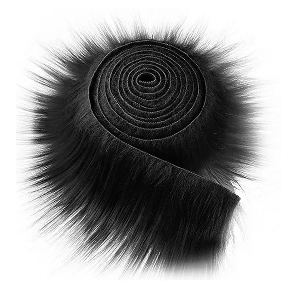 1.5M Faux Furs Costume Diy Apparel Sewing Fluffy Trim Trimming Fabric Home Decoration Sewing Costume Plush Furs Stripe Gift