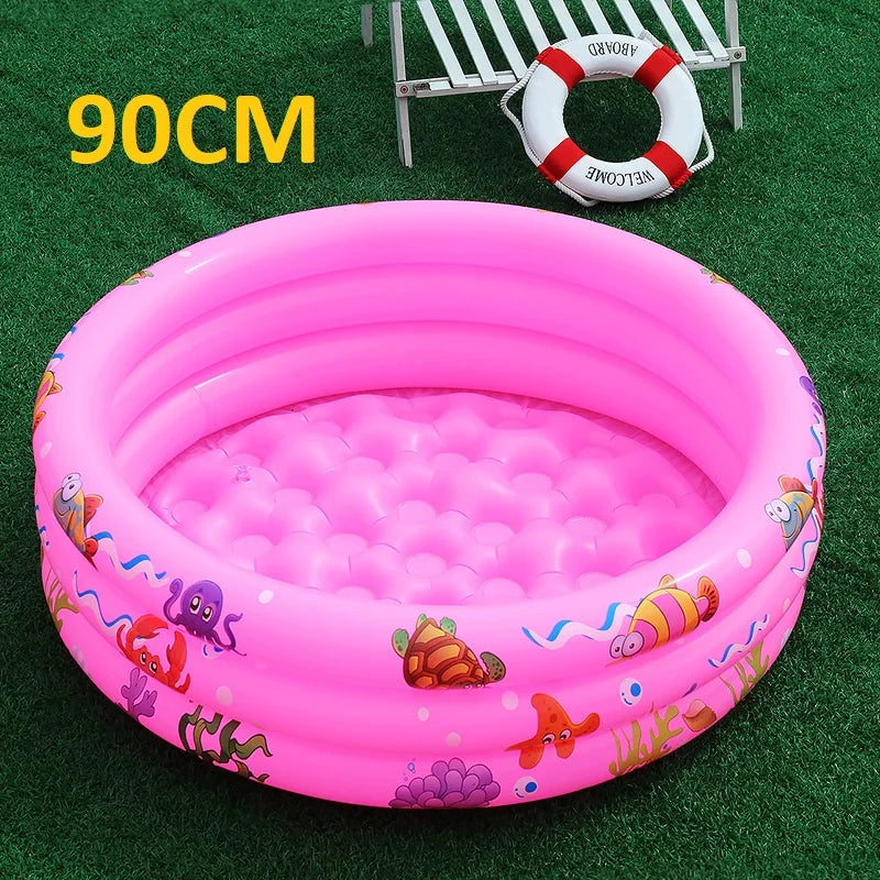 HappyFlute Baby Swimming BathTub Kids Portable Outdoor Inflatable Pool Children Basin Bathtub Newborns Swimming Pool