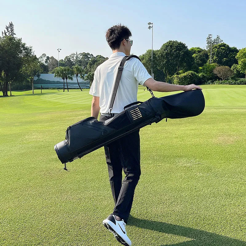 PlayEagle Large Capacity Golf Rack Bag Nylon Lightweight Adult Portable Golf Clubs Rack Bag Can Accommodate 7 Clubs