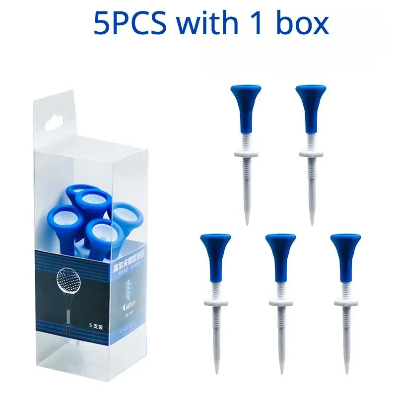 Height Adjustable Golf Tee Plastic Silicone Golf Tees for Driver Step Down Golf Ball Holder Training Ball Stand Accessories