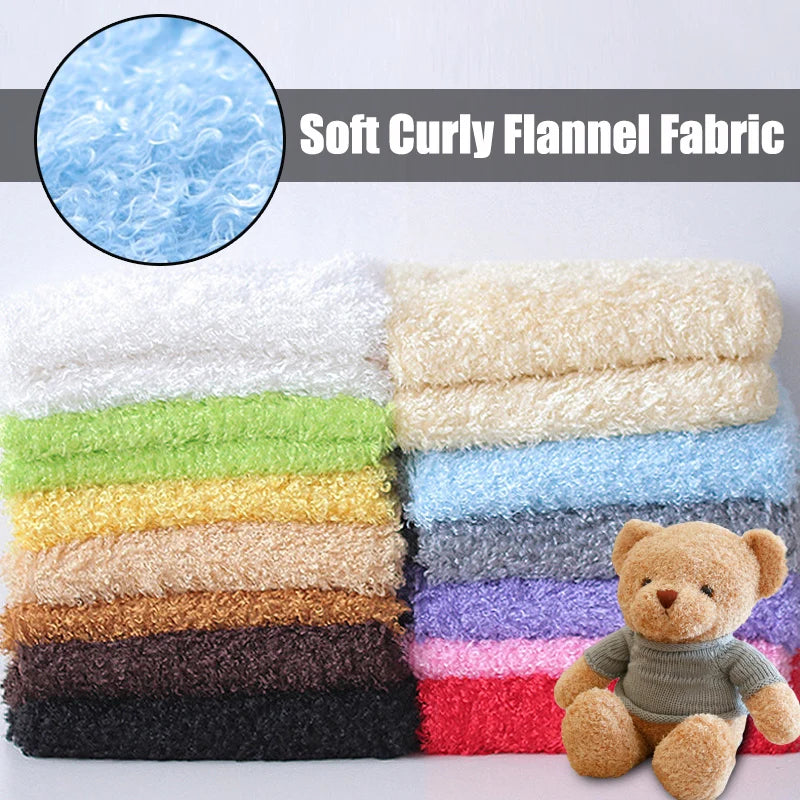 100*160cm Curly Teddy Faux Fur Fabric Furry Fluffy Plush Soft Fleece Fabric Diy Doll Garment Display Background Craft Material
