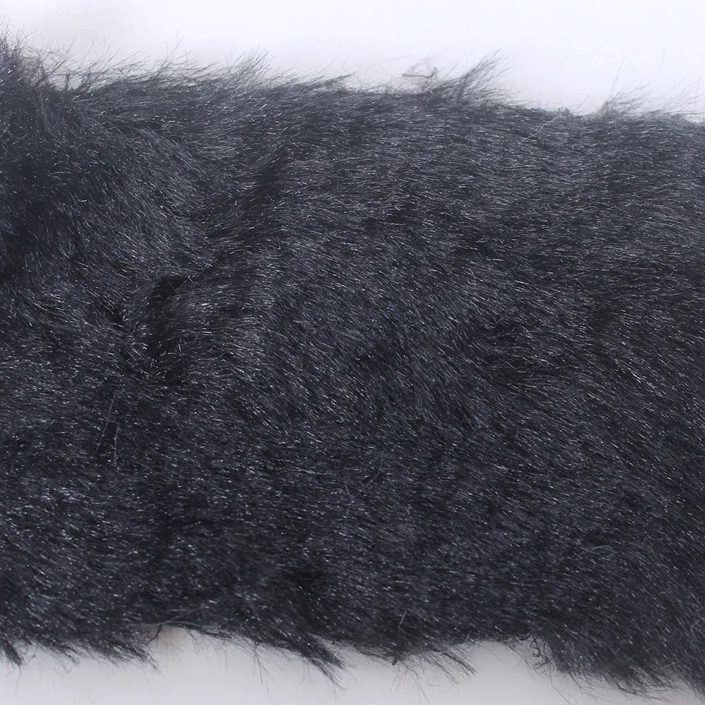 7MM Plush Fabric Fabric Pure Color Solf Atrtificial Rabbit Fur Doll Clothing Pillow DIY Decoration Material