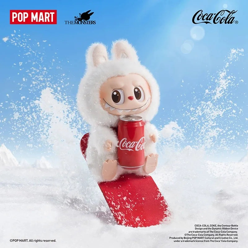 Labubu Coca-Cola Enamel Face Series Blind Box Labubu Three Generations of Figure Heart Macaron Gifts