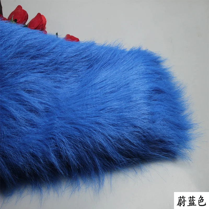 4 Kinds of Purple 12cm Long Pile Fur Faux Fur Fabric Soft Plush Faux Fur Fabric Sewing DIY Toy Home Background Decoration Cloth