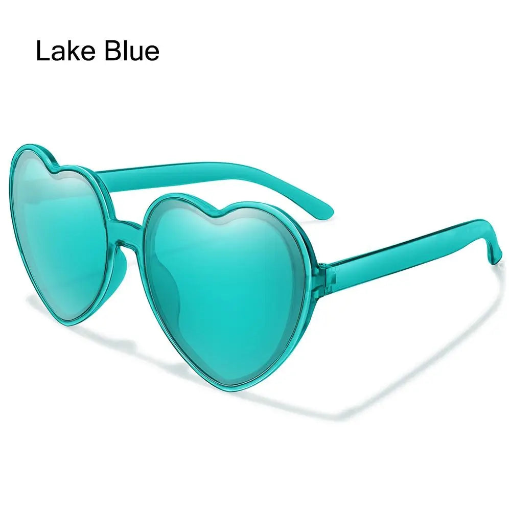 Summer Heart Sunglasses Trendy Heart Shaped Sun Glasses for Women Party Halloween Cosplay Glasses UV400 Protection Eyewear