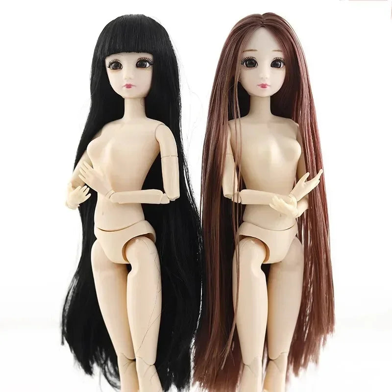 30cm Doll Toys for Girls 1/6 BJD Dolls Body Make-Up 3D Eyes Beautiful Princess Baby Girl Dolls Plastic DIY Toy for Girls