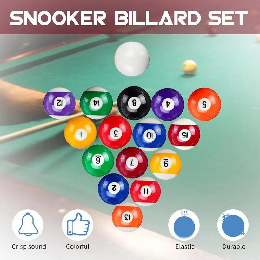 New Mini Pool Ball 25mm Plastic Table Balls Set Children Billiards Portable Multifunctional Toy Children's Brithday Gift