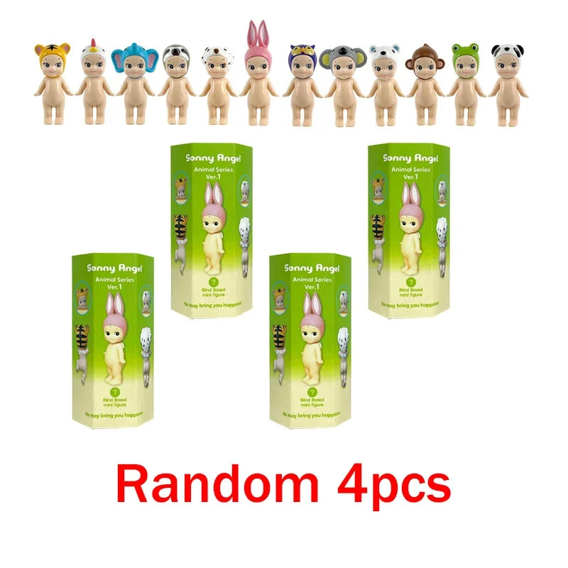 Sonny Angel Blind Box Animal Angel Series Anime Character Mini Doll Toy Cute Decoration Kids Surprise Birthday New Year Gifts