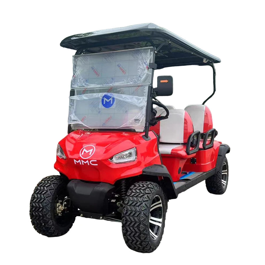 Comfortable Driving Golf Carts Electric Golf Buggy Factory 4+2 Seat Sightseeing Bus Club Cart 6 Seater Electric Golf Cart