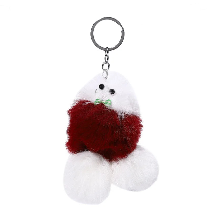 80pcs/Lot Wholesale Plush Toy Cute Double Doll Bag Small Pendant Puppy Plush Fur Stuffed,Deposit First to Get Discount Much