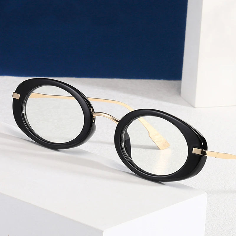 Retro Punk Men Oval Sunglasses Women Fashion Clear Ocean Lens Shades UV400 Men Trending Sun Glasses