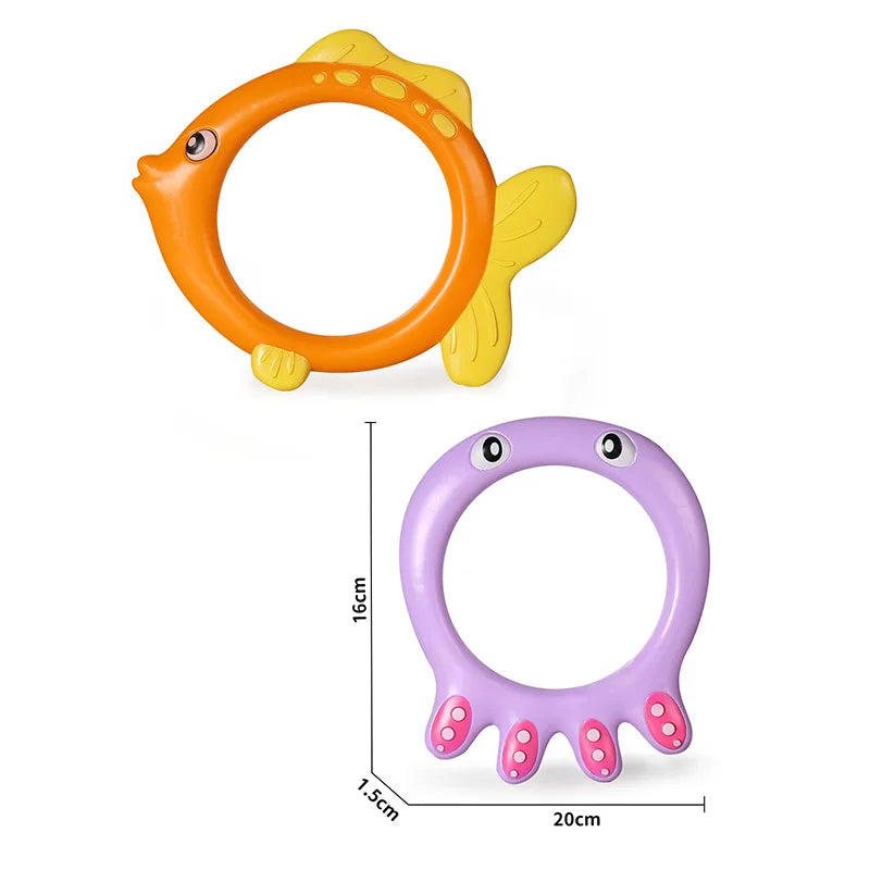 NEW Summer Children Swimming Octopus Pool Diving Toys Water Sports Water Play Toys Diving Stick Gem Underwater Grabbing Toys