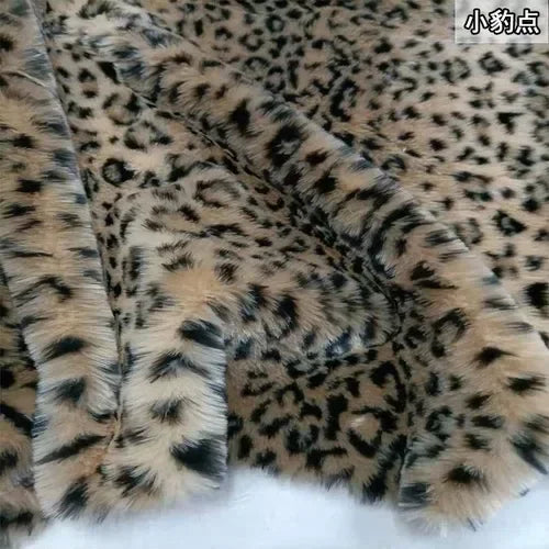 Thickened 1.5cm Fur Length Leopard Print Tiger Print Zebra Print Short Plush Fabric Performance Costume Faux Fur Clothing Fabric