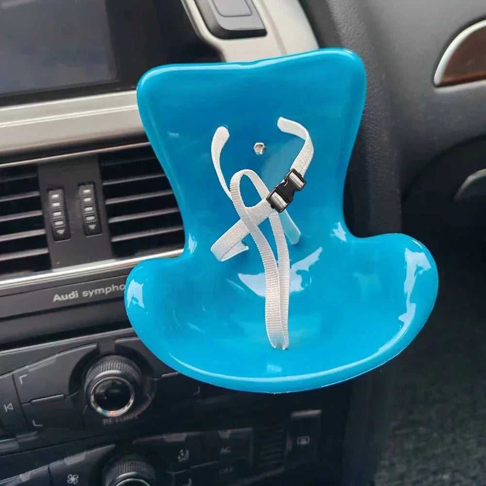 Suitable for 17cm Labubu Cute Doll Cute Car Safety Seat Car Air Outlet Decoration Car Interior Decoration Ornament
