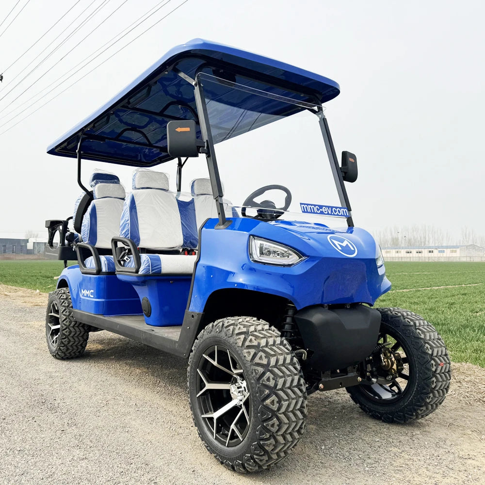 Comfortable Driving Golf Carts Electric Golf Buggy Factory 4+2 Seat Sightseeing Bus Club Cart 6 Seater Electric Golf Cart