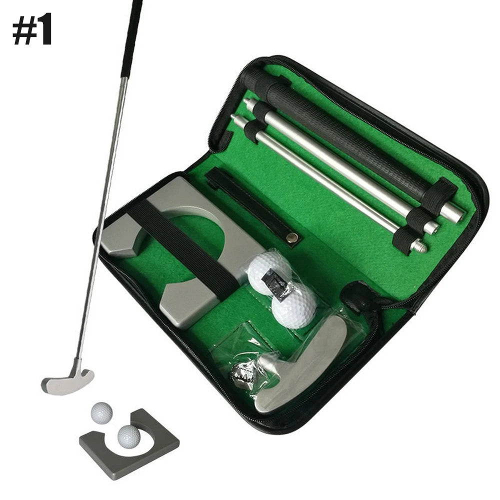 Golf Putter Set Portable Mini Golf Equipment Practice Kit With Detachable Putter Ball for Indoor/Outdoor Golf Trainer Kit