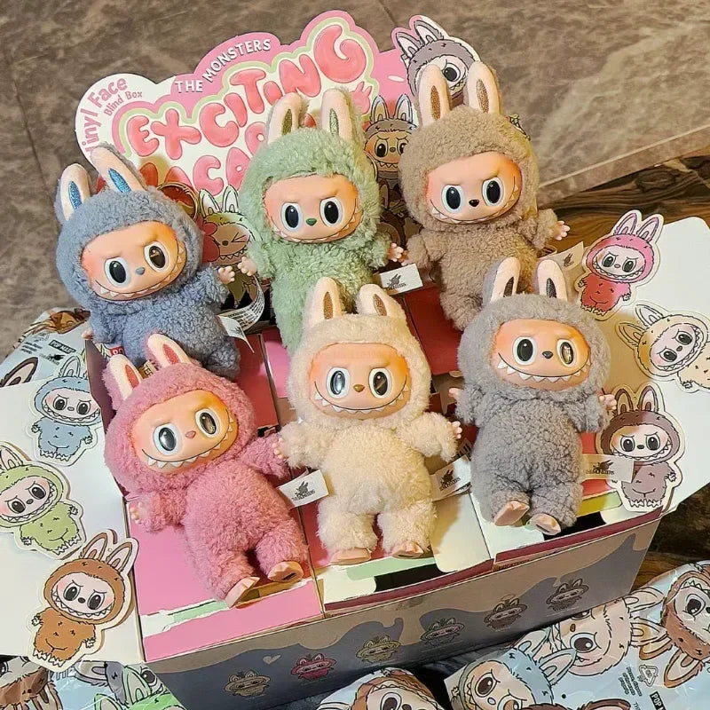 Labubu the Monsters Blind Box Cardiac Macarone Mysterious Surprise Box Guess Bag Figure Model Bag Keychain Gifts Toys