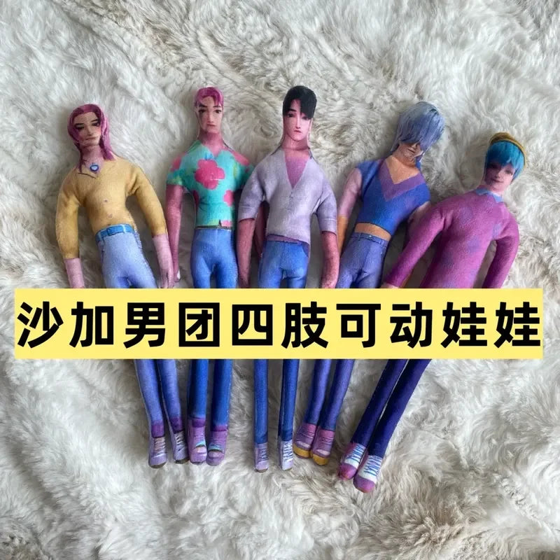 New in Stock Kpop Demon Hunters Saja Boys Rumi Mira Zoey Plush Doll Cute Cotton Anime Peripherals Toy Halloween Christmas Gift
