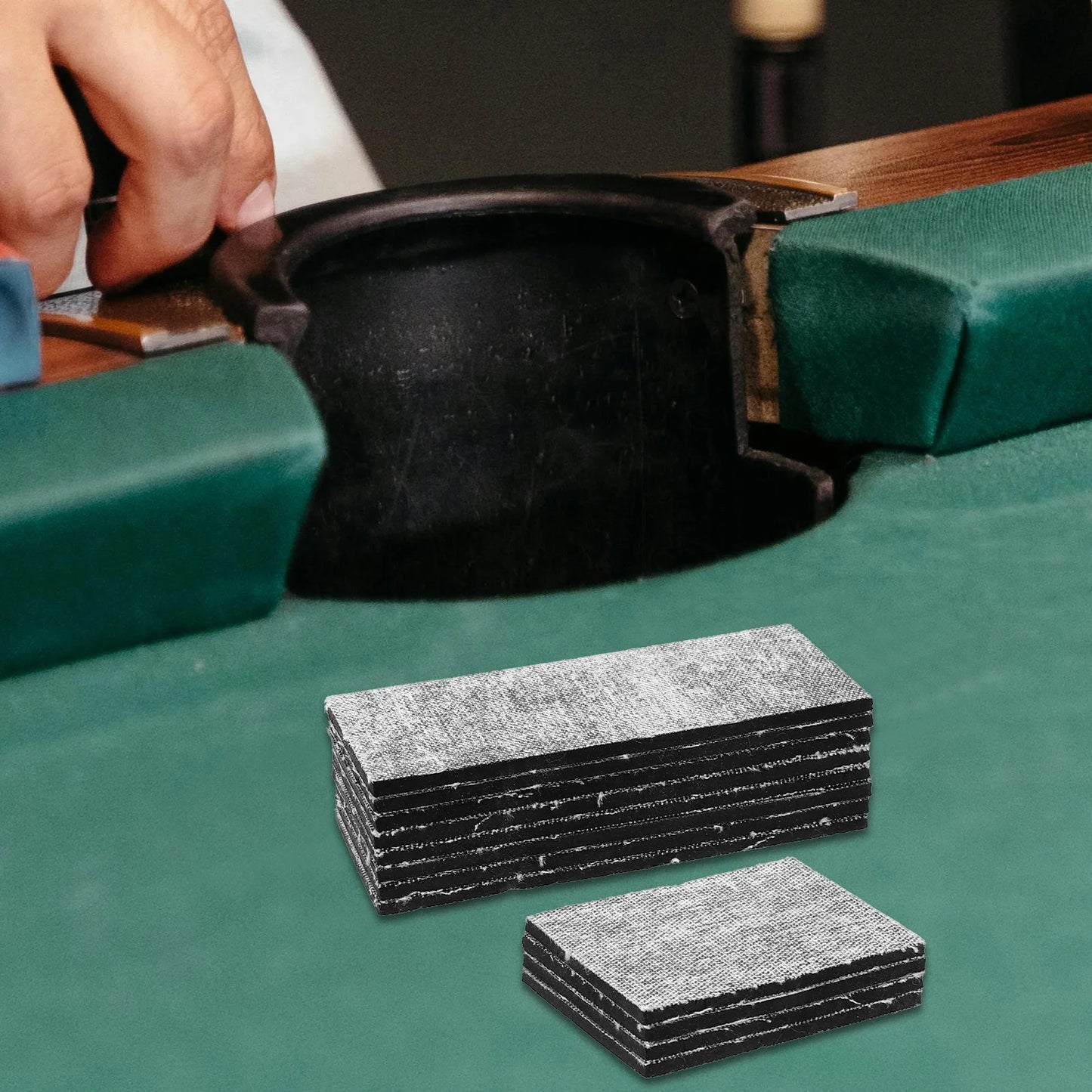 12Pcs Billiard Pool Table Cushion Facings Rubber Pad Billiard Table Cushion Replacement Billiard Cushion Snooker Table Pad