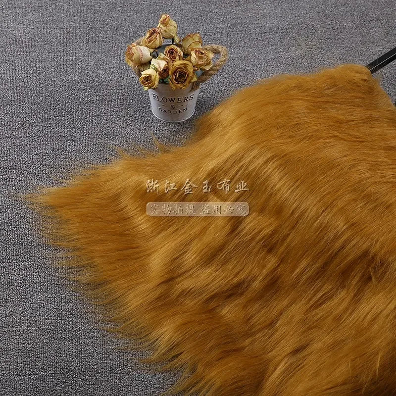 White Long Fur Long Hair Plush Fabric Fur by the Meter for Clothes Upholstery Toys Coats Doll Sewing Soft Green Faux Fur Cloth