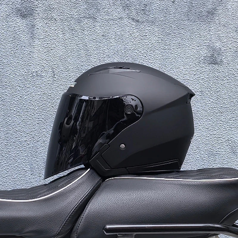 Genuine JieKai Motorcycle Helmet Unisex Scooter Motos Helmets Casco Capacete With Dual Lens