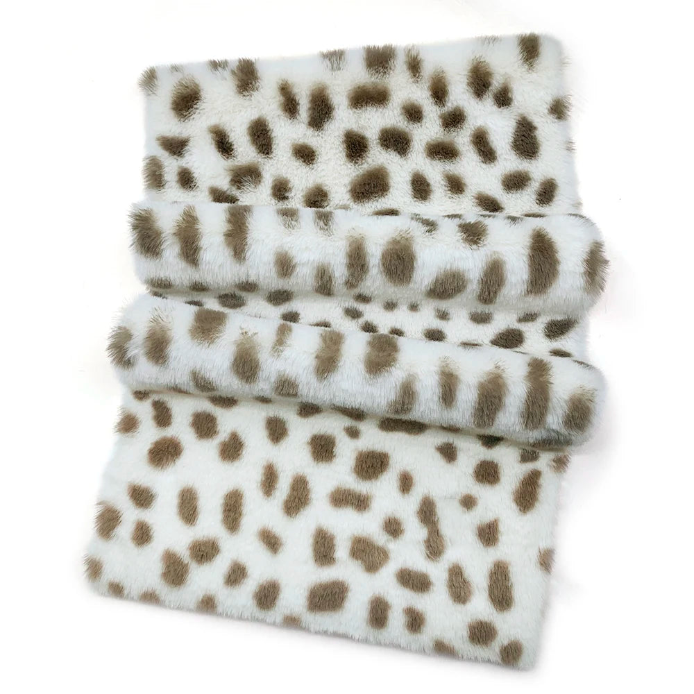 Leopard Print Plush Fabric 25x45cm/160x50cm/160x100cm Faux Fur Fabric 1cm Minky Fabric DIY Handmade/Decoration Sewing Fabric