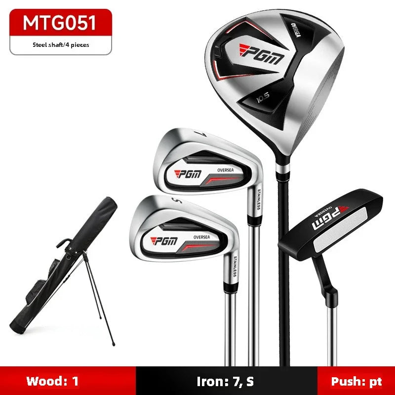 PGM Men's Golf Clubs Sets Right Left Handded Complete Beginner's Full Golf Set 9/12 Branch High Fault Tolerance Golf Supplies