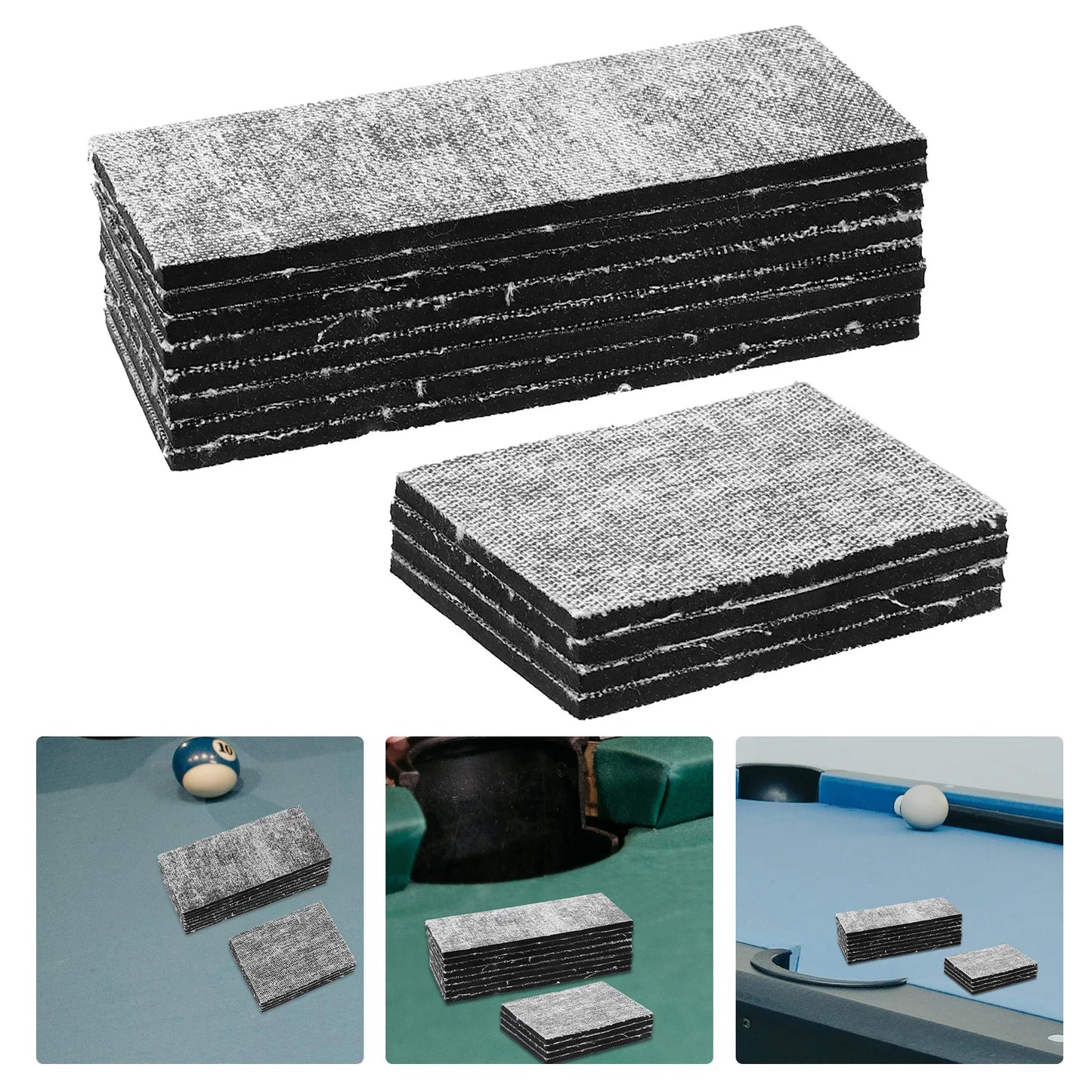 12Pcs Billiard Pool Table Cushion Facings Rubber Pad Billiard Table Cushion Replacement Billiard Cushion Snooker Table Pad