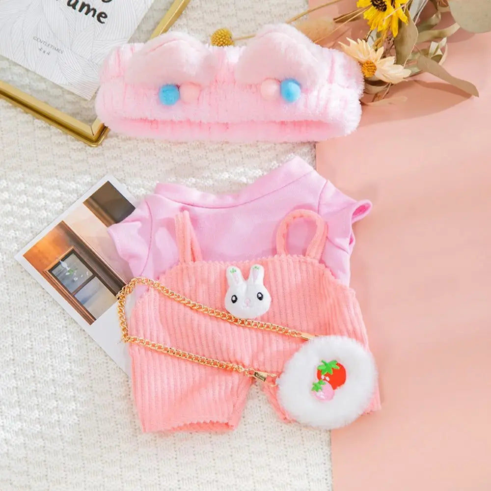 Doll Cloth Accessories LaLafanfan Cafe Clothes Dress Up DIY Clothing Yellow Duck Clothes 30cm Kawaii Plush Clothes Dolls