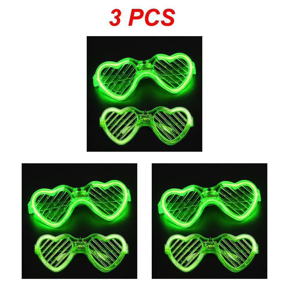 Sense of Future Science Technology LED Luminous Glasses Ins Popular Punk Goggles Party Christmas Colorful Light Shades Decor