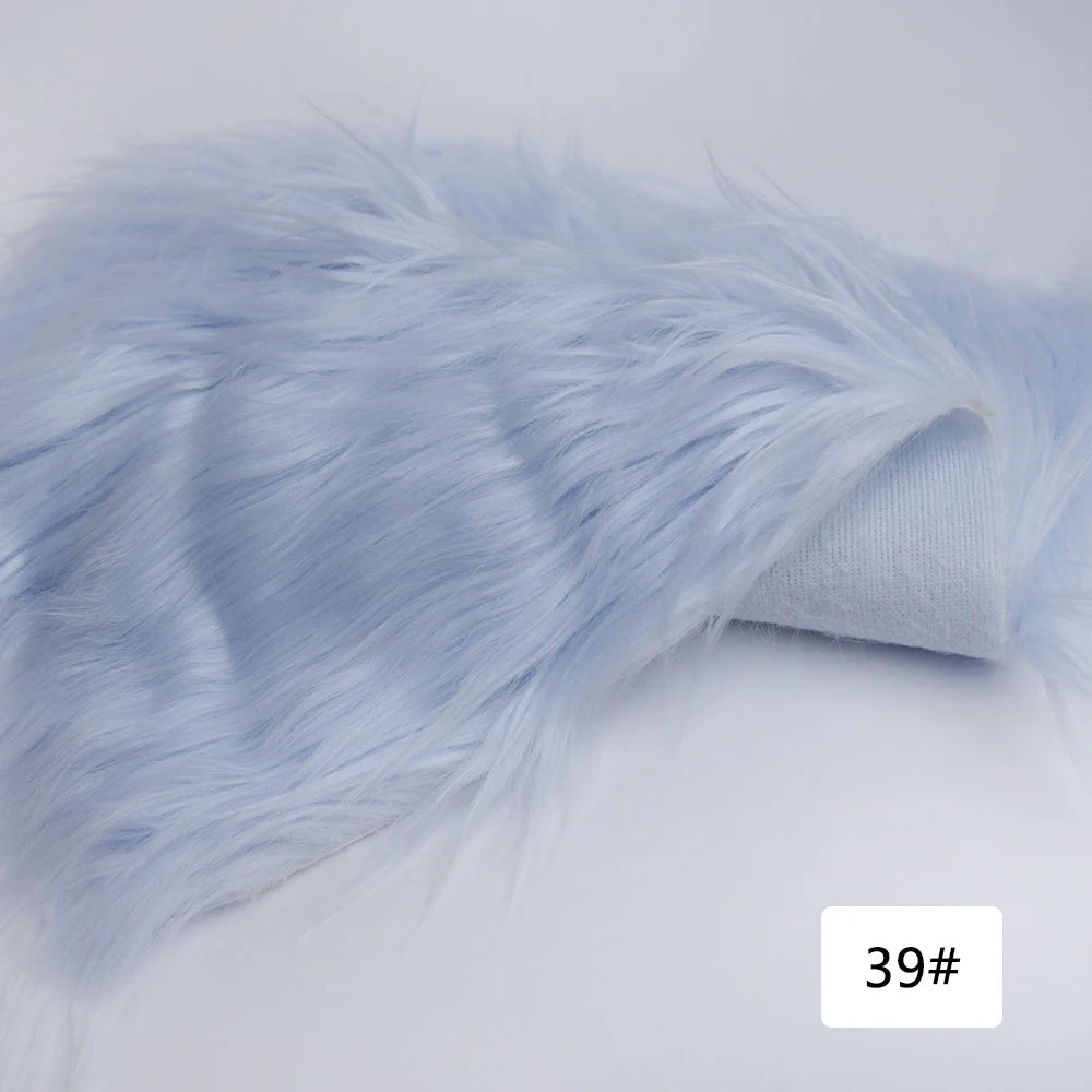 Faux Fur Fabric 46 Colors 160x50cm 8cm Soft Long Plush Handmade Doll/Clothing Shaggy Fabric