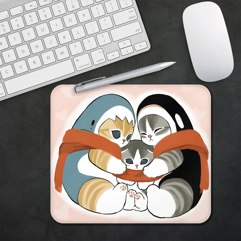 Gaming Mouse Pad XS Small Mousepad for Cute Pusheens Cats PC Gamer Desktop Decoration Office Mouse Mat Deskmat Rug