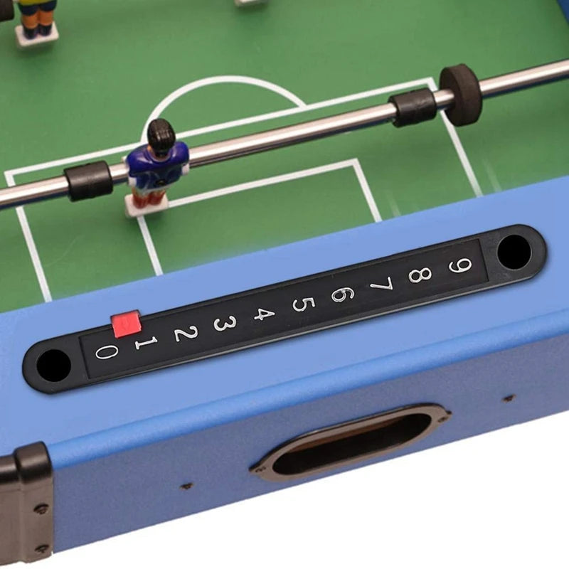 6Pcs Soccer Tabletop Scoreboard Mini Snooker Score Board Scorer Pointers and Number Strip Table Games Counter