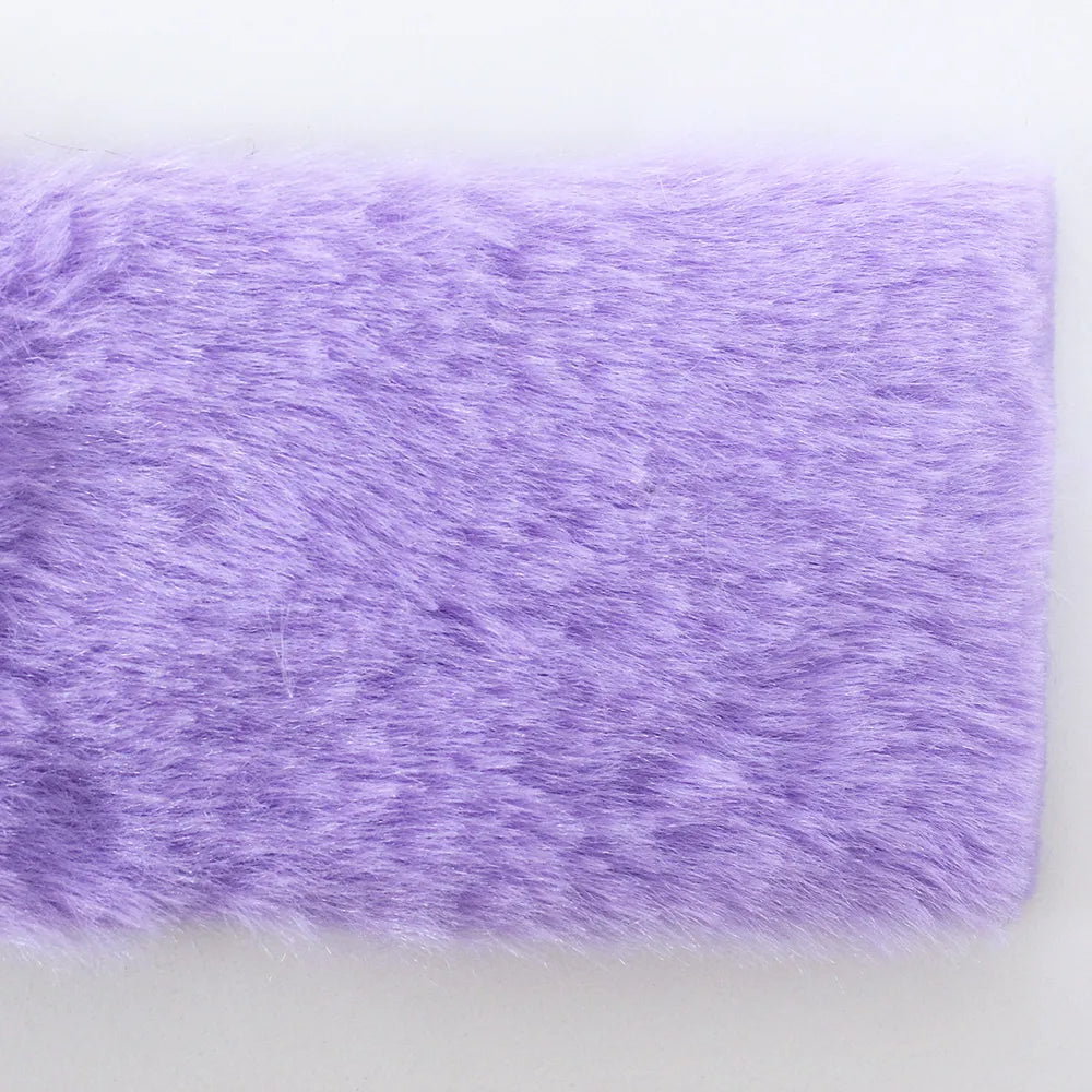 7MM Plush Fabric Fabric Pure Color Solf Atrtificial Rabbit Fur Doll Clothing Pillow DIY Decoration Material