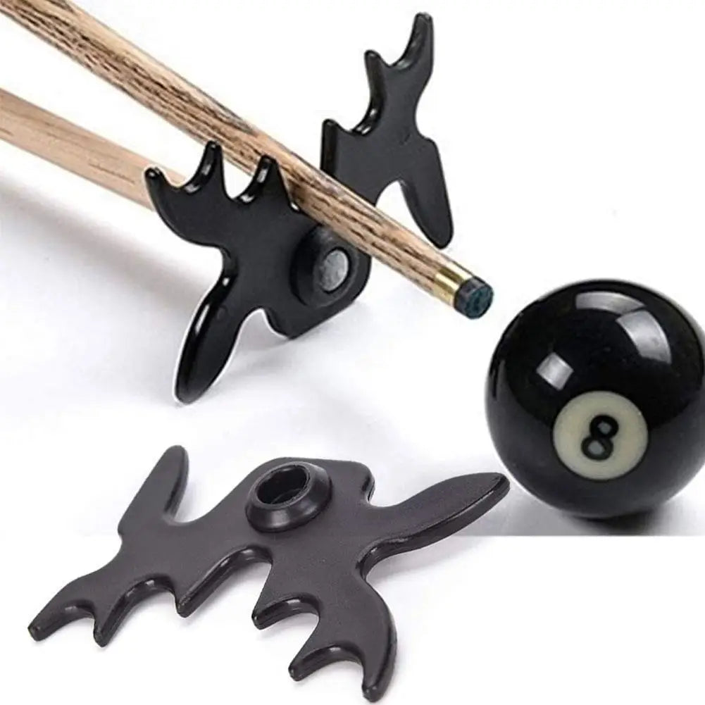 Snooker Billiards Cue Rack Bridge Head Billiards Cross Antlers Rod Holder Accessories Black Moose Head Bridge for Pool Cue