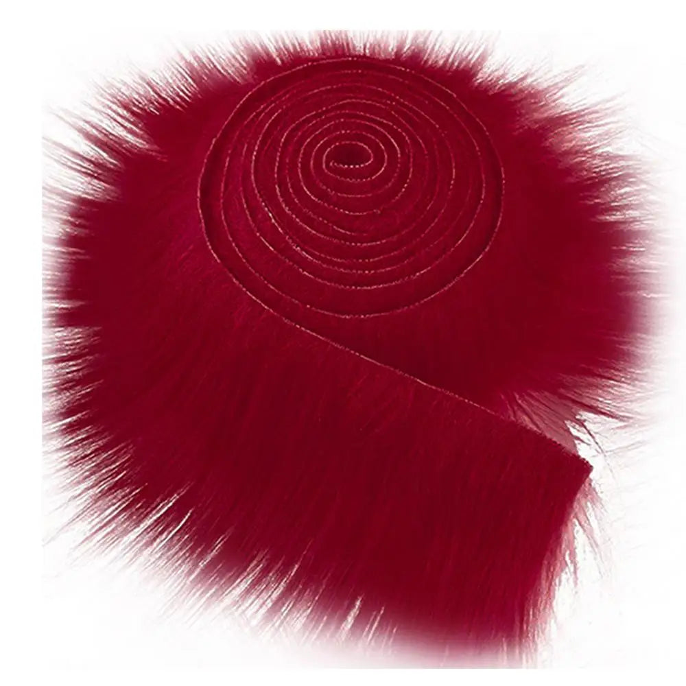 1.5M Faux Furs Costume Diy Apparel Sewing Fluffy Trim Trimming Fabric Home Decoration Sewing Costume Plush Furs Stripe Gift