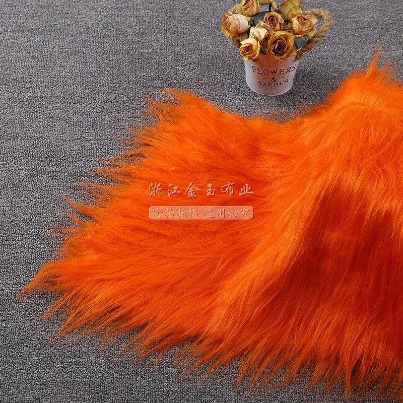 White Long Fur Long Hair Plush Fabric Fur by the Meter for Clothes Upholstery Toys Coats Doll Sewing Soft Green Faux Fur Cloth