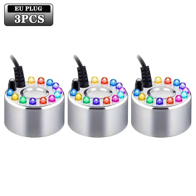 1-10pcs Mini LED Pumpkin Light Fogger Water Fountain Pond Fog Machine for Halloween Christmas Easter Party Festival Decoration