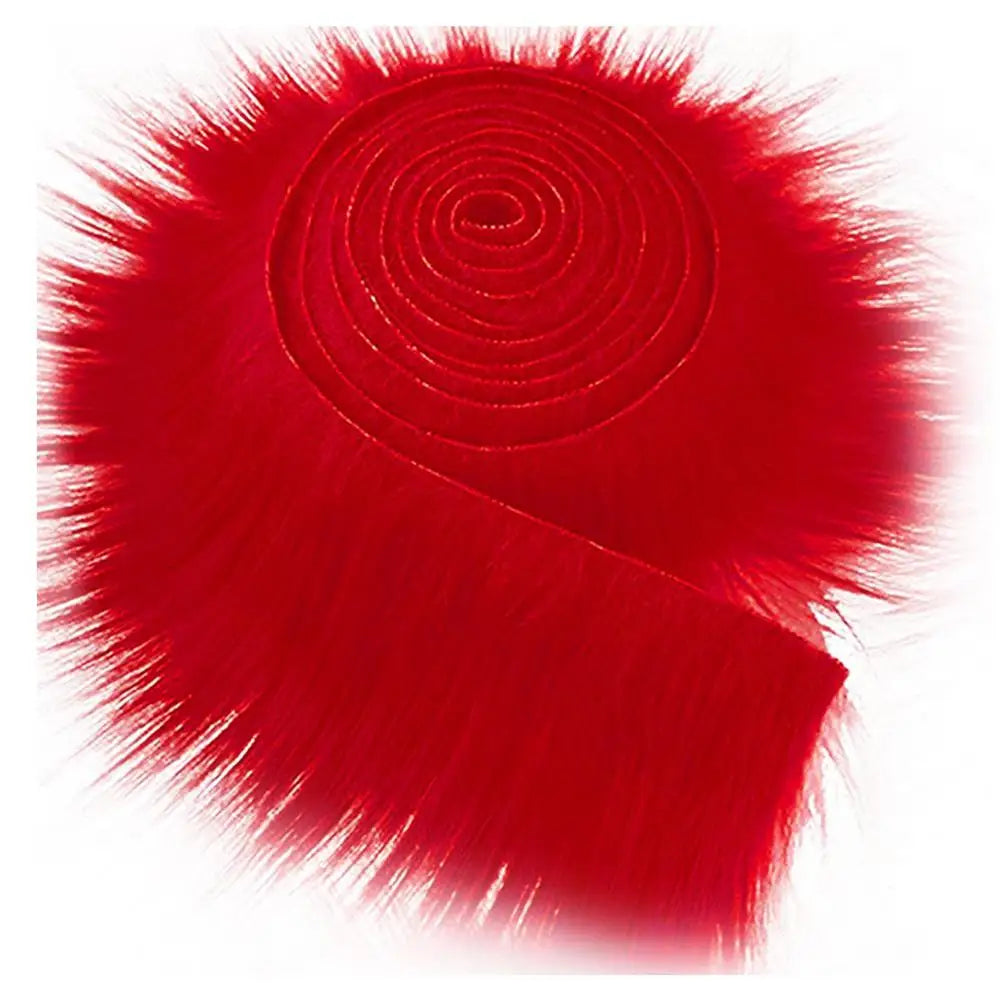 1.5M Faux Furs Costume Diy Apparel Sewing Fluffy Trim Trimming Fabric Home Decoration Sewing Costume Plush Furs Stripe Gift