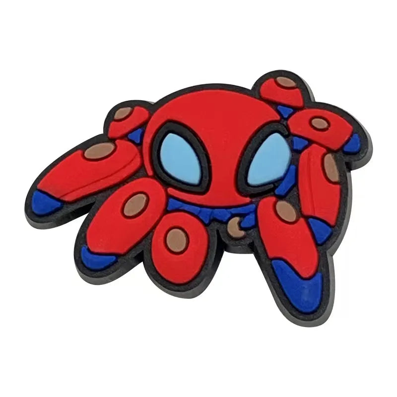 Cute Disney Marvel Superhero PVC Shoes Charms Cute Cartoon DIY Sandals Accessories for Clogs Decorations Boy Kids Gift
